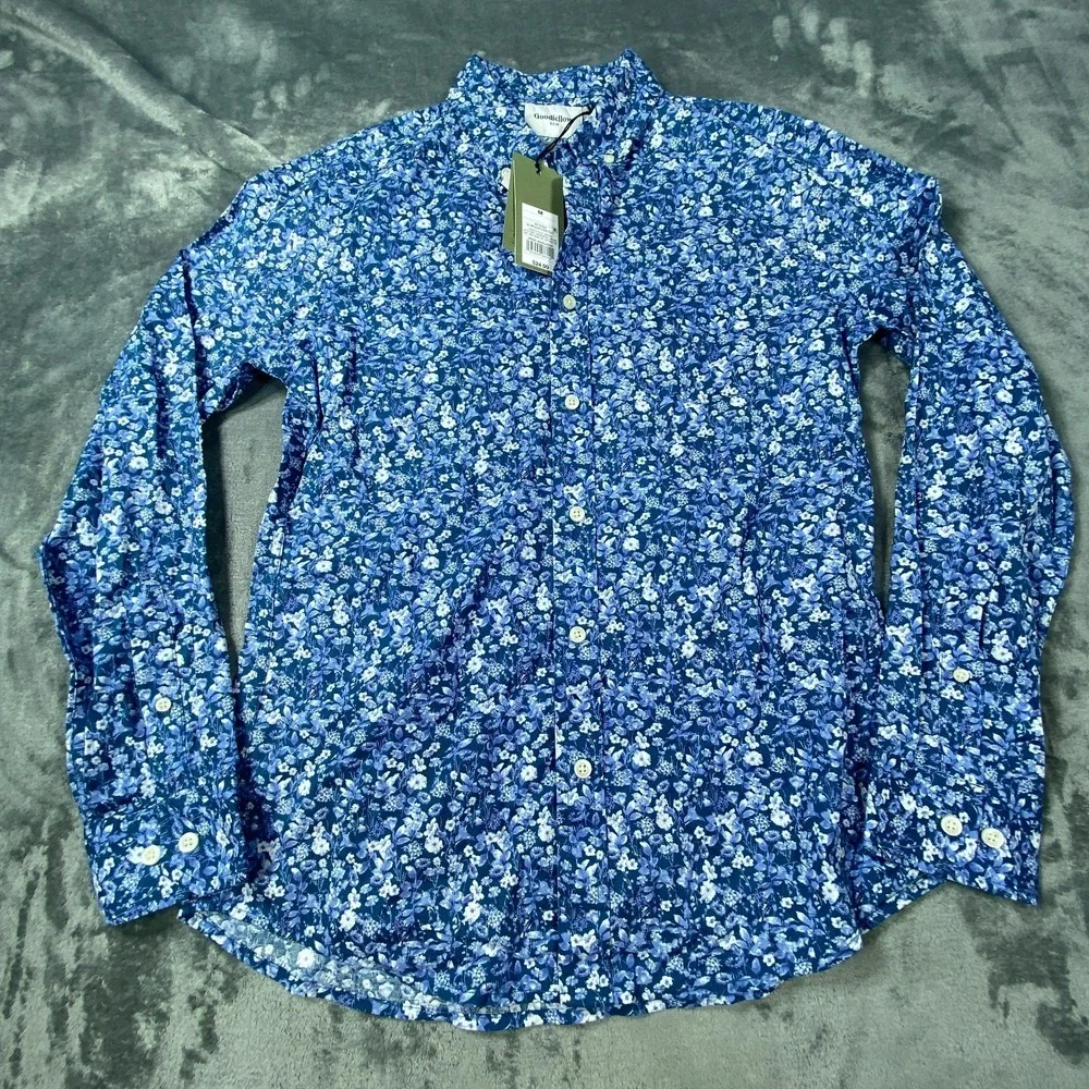 Goodfellow Shirt Lot of 4 Mens Medium Button Up Floral Print Casual Bundle Mixed